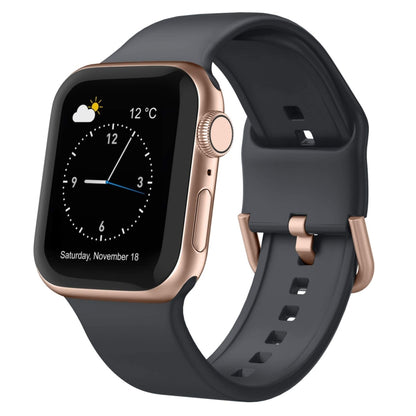Pin Buckle Silicone Watch Band, For Apple Watch SE 2022 40mm