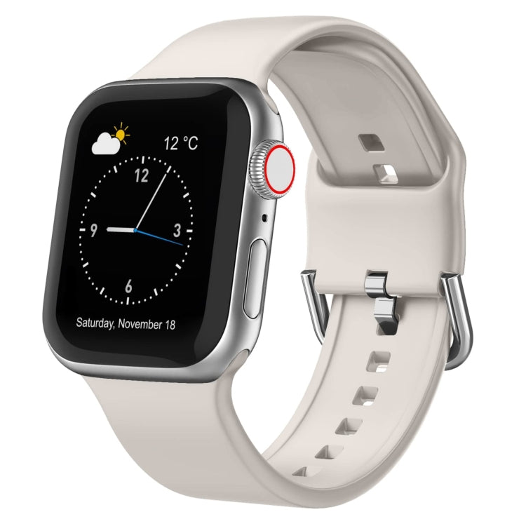 Pin Buckle Silicone Watch Band, For Apple Watch SE 2022 40mm