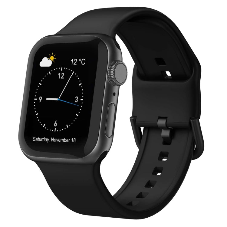 Pin Buckle Silicone Watch Band, For Apple Watch SE 2022 44mm