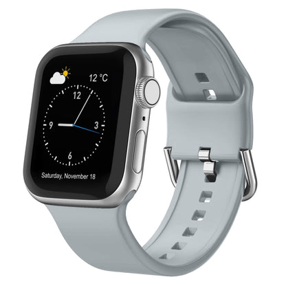 Pin Buckle Silicone Watch Band, For Apple Watch Series 7 41mm