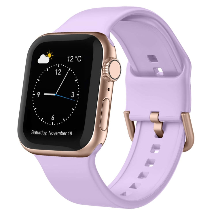 Pin Buckle Silicone Watch Band, For Apple Watch Series 7 45mm