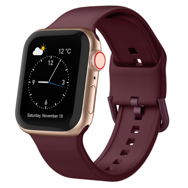 Pin Buckle Silicone Watch Band, For Apple Watch Series 4 44mm