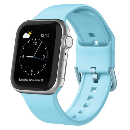 Pin Buckle Silicone Watch Band, For Apple Watch Series 4 44mm