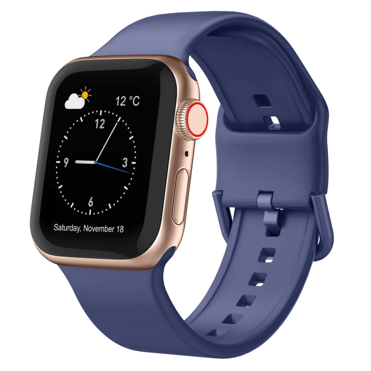 Pin Buckle Silicone Watch Band, For Apple Watch Series 4 44mm