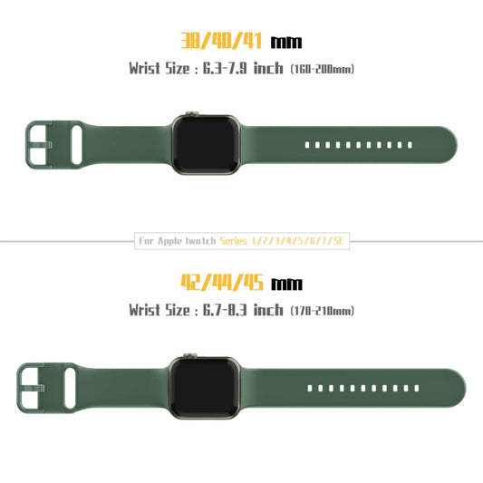 Pin Buckle Silicone Watch Band, For Apple Watch Series 2 42mm
