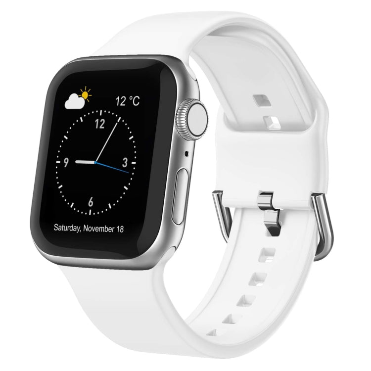 Pin Buckle Silicone Watch Band, For Apple Watch 42mm