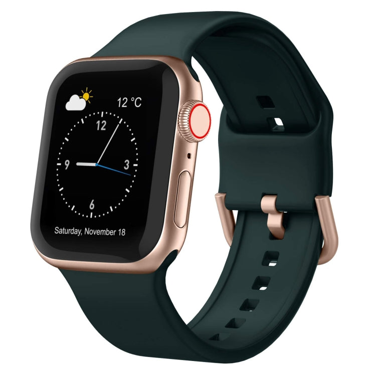 Pin Buckle Silicone Watch Band, For Apple Watch 38mm