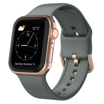 Pin Buckle Silicone Watch Band, For Apple Watch Series 9 45mm
