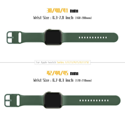 Pin Buckle Silicone Watch Band, For Apple Watch Series 10 46mm
