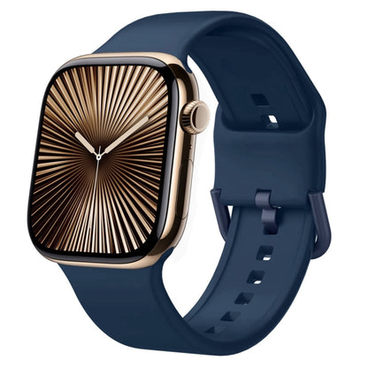 Pin Buckle Silicone Watch Band, For Apple Watch Series 10 46mm