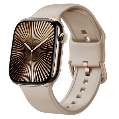 Pin Buckle Silicone Watch Band, For Apple Watch Series 10 46mm