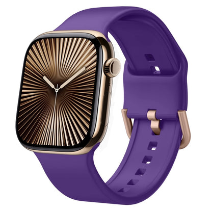 Pin Buckle Silicone Watch Band, For Apple Watch Series 10 42mm