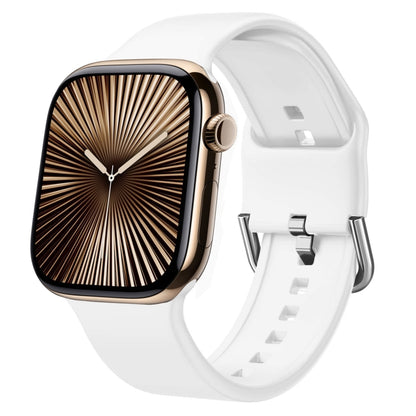 Pin Buckle Silicone Watch Band, For Apple Watch Series 10 42mm