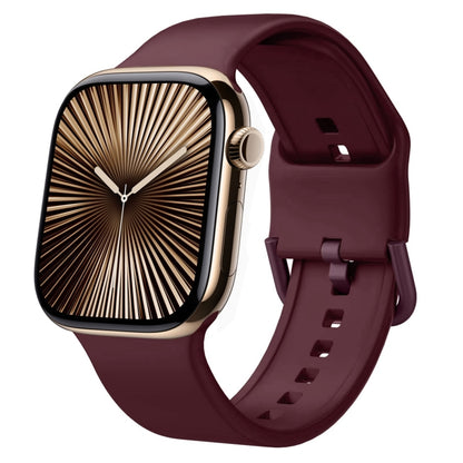 Pin Buckle Silicone Watch Band, For Apple Watch Series 10 42mm