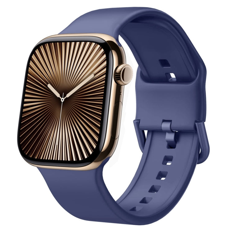Pin Buckle Silicone Watch Band, For Apple Watch Series 10 42mm