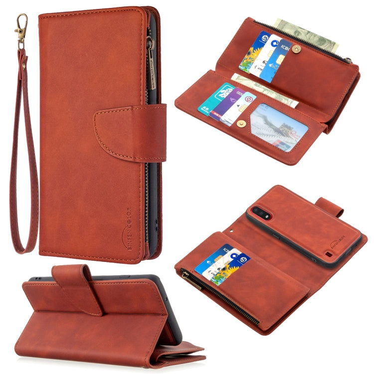 Skin Feel Detachable Magnetic Zipper Horizontal Flip PU Leather Case with Multi-Card Slots & Holder & Wallet & Photo Frame & Lanyard, For Samsung Galaxy A01, For Samsung Galaxy A10 / M10, For Samsung Galaxy A20 / A30, For Samsung Galaxy A21            ...