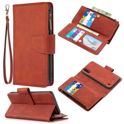Skin Feel Detachable Magnetic Zipper Horizontal Flip PU Leather Case with Multi-Card Slots & Holder & Wallet & Photo Frame & Lanyard, For Samsung Galaxy A01, For Samsung Galaxy A10 / M10, For Samsung Galaxy A20 / A30, For Samsung Galaxy A21            ...