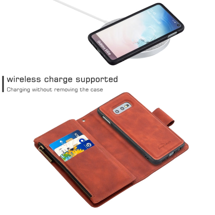 Skin Feel Detachable Magnetic Zipper Horizontal Flip PU Leather Case with Multi-Card Slots & Holder & Wallet & Photo Frame & Lanyard, For Samsung Galaxy A81, For Samsung Galaxy A91, For Samsung Galaxy Note10+, For Samsung Galaxy Note10                 ...
