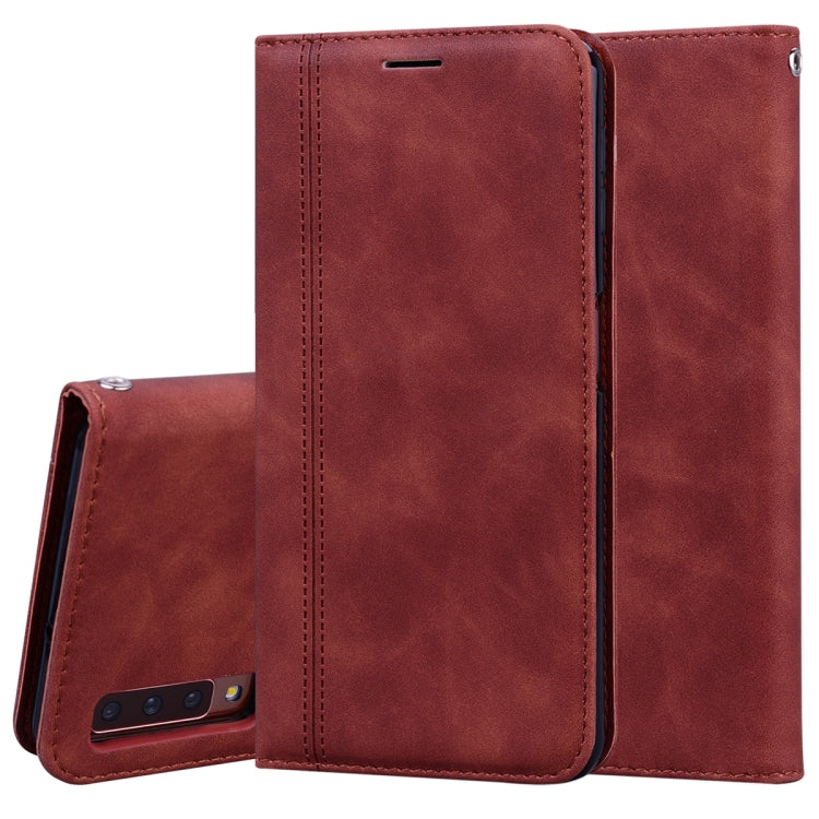 Frosted Business Magnetic Horizontal Flip PU Leather Case with Holder & Card Slot & Lanyard, For Samsung Galaxy A01, For Samsung Galaxy A7 (2018), For Samsung Galaxy A10, For Samsung Galaxy A10s, For Samsung Galaxy A11, For Samsung Galaxy A20s         ...