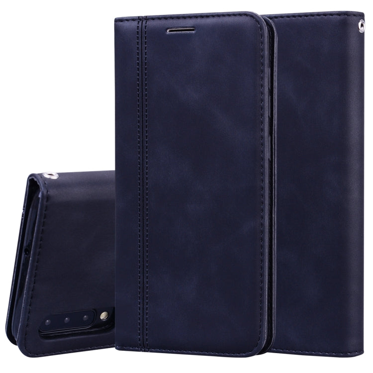 Frosted Business Magnetic Horizontal Flip PU Leather Case with Holder & Card Slot & Lanyard, For Samsung Galaxy A50, For Samsung Galaxy A51, For Samsung Galaxy A70, For Samsung Galaxy A71