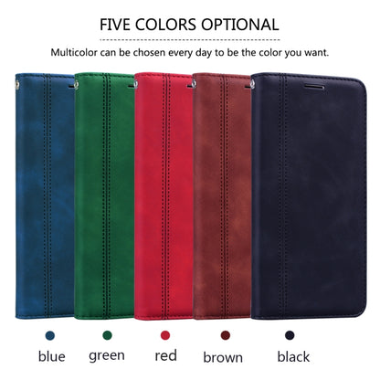 Frosted Business Magnetic Horizontal Flip PU Leather Case with Holder & Card Slot & Lanyard, For Samsung Galaxy A50, For Samsung Galaxy A51, For Samsung Galaxy A70, For Samsung Galaxy A71
