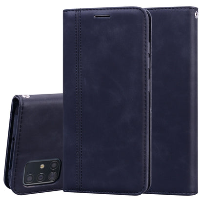 Frosted Business Magnetic Horizontal Flip PU Leather Case with Holder & Card Slot & Lanyard, For Samsung Galaxy A50, For Samsung Galaxy A51, For Samsung Galaxy A70, For Samsung Galaxy A71