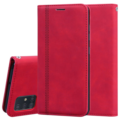 Frosted Business Magnetic Horizontal Flip PU Leather Case with Holder & Card Slot & Lanyard, For Samsung Galaxy A50, For Samsung Galaxy A51, For Samsung Galaxy A70, For Samsung Galaxy A71