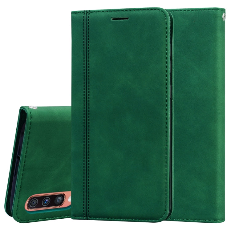 Frosted Business Magnetic Horizontal Flip PU Leather Case with Holder & Card Slot & Lanyard, For Samsung Galaxy A50, For Samsung Galaxy A51, For Samsung Galaxy A70, For Samsung Galaxy A71