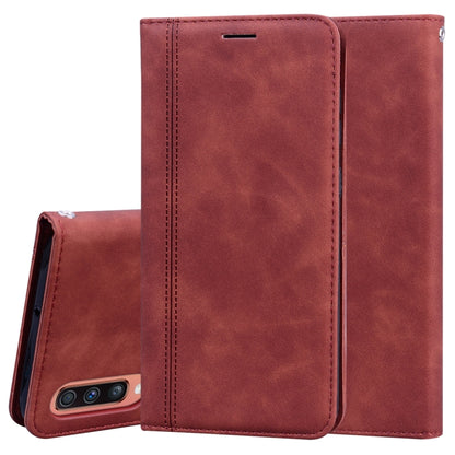 Frosted Business Magnetic Horizontal Flip PU Leather Case with Holder & Card Slot & Lanyard, For Samsung Galaxy A50, For Samsung Galaxy A51, For Samsung Galaxy A70, For Samsung Galaxy A71