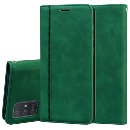 Frosted Business Magnetic Horizontal Flip PU Leather Case with Holder & Card Slot & Lanyard, For Samsung Galaxy A50, For Samsung Galaxy A51, For Samsung Galaxy A70, For Samsung Galaxy A71
