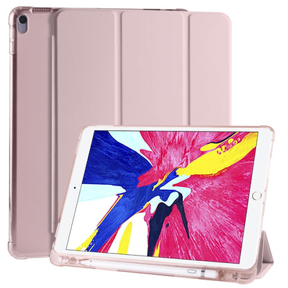 3-folding Horizontal Flip PU Leather + Shockproof TPU Case with Holder & Pen Slot, For iPad Pro 11 (2020) / iPad Pro 11(2018), For iPad Air 13 2025 / 2024 / iPad Pro 12.9 (2020) / iPad Pro 12.9(2018), For iPad 10.2 2021 / 2020 / 2019                   ...