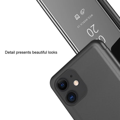 Plated Mirror Horizontal Flip Leather Case with Holder, For iPhone 12 Pro Max, For iPhone 12 / 12 Pro, For iPhone 12 / 12 Pro 6.1 inch, For iPhone 12 mini, For Samsung Galaxy Note20 Ultra, For Galaxy Note20 Ultra