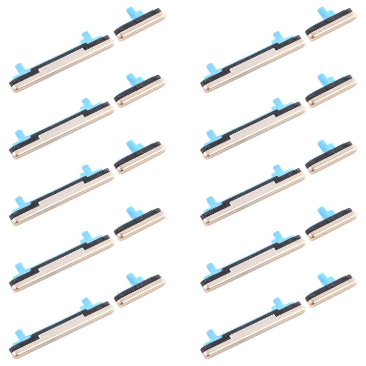 10pcs Power Button + Volume Control Button, For Samsung Galaxy J2 Core SM-J260, For Samsung Galaxy J4 SM-J400, For Samsung Galaxy J2 Pro 2018 SM-J250, For Samsung Galaxy A8 2018 SM-A530, For Samsung Galaxy A8+ 2018 SM-A730