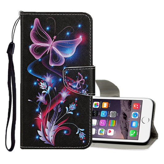 Colored Drawing Pattern Horizontal Flip Leather Case with Holder & Card Slots & Wallet, For iPhone 6 / 6s, For iPhone 6 Plus / 6s Plus, For iPhone 8 / 7, For iPhone 8 Plus / 7 Plus
