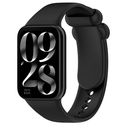 Solid Color Black Buckle Silicone Watch Band, For Xiaomi Band 10 Pro / Redmi Watch 6 / 5