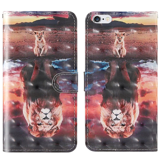 3D Painting Colored Drawing Pattern Horizontal Flip TPU + PU Leather Case with Holder & Card Slots & Wallet & Lanyard, For iPhone 6 / 6s, For iPhone 6 Plus / 6s Plus, For iPhone 7 / 8, For iPhone 7 Plus / 8 Plus, For iPhone 11, For iPhone 11 Pro