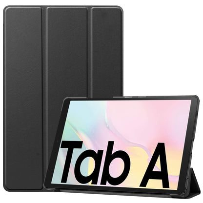 Custer Texture Horizontal Flip Leather Case with Three-folding Holder & Sleep / Wake-up Function, For Samsung Galaxy Tab S7 T870, For Samsung Galaxy Tab A7 2020 T500