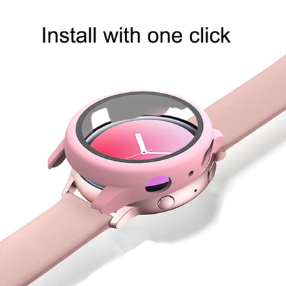 PC Protective Case with Tempered Glass Film, For Samsung Galaxy Watch Active 2 40mm, For Samsung Galaxy Watch Active 2 44mm