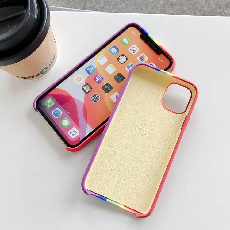Rainbow Liquid Silicone Shockproof Coverage Protective Case, For iPhone 11, For iPhone 11 Pro, For iPhone 11 Pro Max