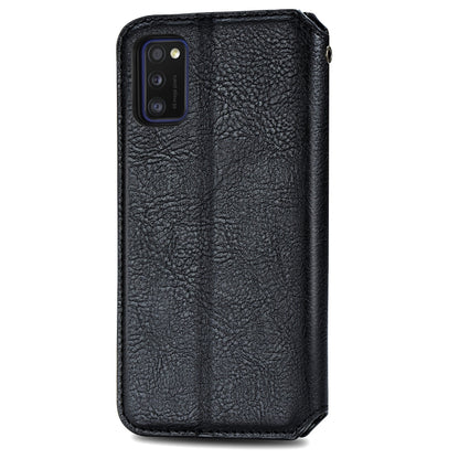 Cubic Grid Pressed Horizontal Flip Magnetic Leather Case with Holder & Card Slots & Wallet, For Samsung Galaxy A20(Japanese Version), For Samsung Galaxy A30(Japanese Version), For Samsung Galaxy A30, For Samsung Galaxy A41                              ...