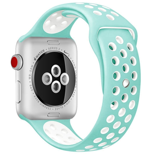 Sport Silicone Watchband Standard Edition, For Apple Watch Series 7 41mm / 6 & SE & 5 & 4 40mm / 3 & 2 & 1 38mm, For Apple Watch Ultra 49mm / Series 8&7 45mm / SE 2&6&SE&5&4 44mm / 3&2&1 42mm