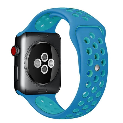 Sport Silicone Watchband Standard Edition, For Apple Watch Series 7 41mm / 6 & SE & 5 & 4 40mm / 3 & 2 & 1 38mm, For Apple Watch Ultra 49mm / Series 8&7 45mm / SE 2&6&SE&5&4 44mm / 3&2&1 42mm