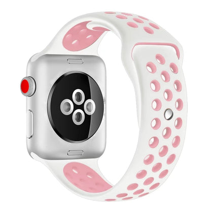 Sport Silicone Watchband Standard Edition, For Apple Watch Series 7 41mm / 6 & SE & 5 & 4 40mm / 3 & 2 & 1 38mm, For Apple Watch Ultra 49mm / Series 8&7 45mm / SE 2&6&SE&5&4 44mm / 3&2&1 42mm
