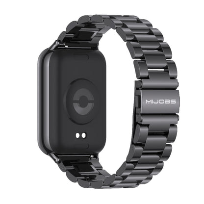 Mijobs Three Beads Stainless Steel Watch Band, For Xiaomi Band 10 Pro / Redmi Watch 6 / 5
