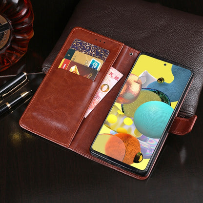 idewei Crazy Horse Texture Horizontal Flip Leather Case with Holder & Card Slots & Wallet, For Samsung Galaxy A51 5G, For Samsung Galaxy A71 5G, For Xiaomi Mi Note 10 Lite, For Xiaomi Redmi 9, For Xiaomi Poco M2 Pro, For Xiaomi Redmi 9A