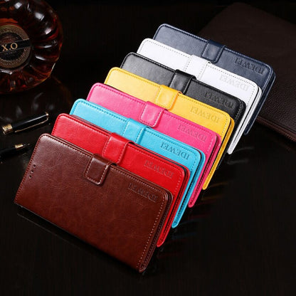 idewei Crazy Horse Texture Horizontal Flip Leather Case with Holder & Card Slots & Wallet, For OPPO Realme X3