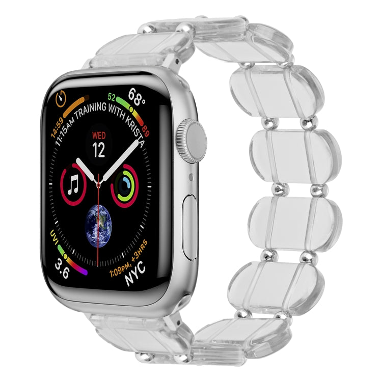 Stretch Resin Watch Band, For Apple Watch Series 4 44mm, For Apple Watch Series 4 40mm, For Apple Watch Series 3 38mm, For Apple Watch Series 3 42mm, For Apple Watch Series 2 42mm, For Apple Watch Series 2 38mm