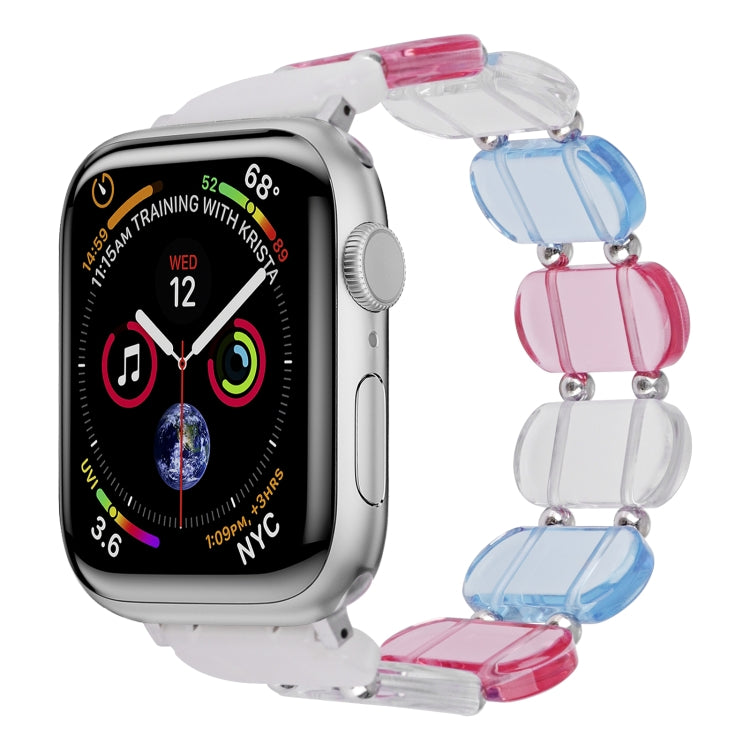 Stretch Resin Watch Band, For Apple Watch Series 4 44mm, For Apple Watch Series 4 40mm, For Apple Watch Series 3 38mm, For Apple Watch Series 3 42mm, For Apple Watch Series 2 42mm, For Apple Watch Series 2 38mm