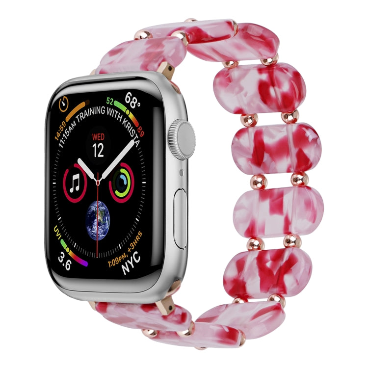 Stretch Resin Watch Band, For Apple Watch Series 4 44mm, For Apple Watch Series 4 40mm, For Apple Watch Series 3 38mm, For Apple Watch Series 3 42mm, For Apple Watch Series 2 42mm, For Apple Watch Series 2 38mm