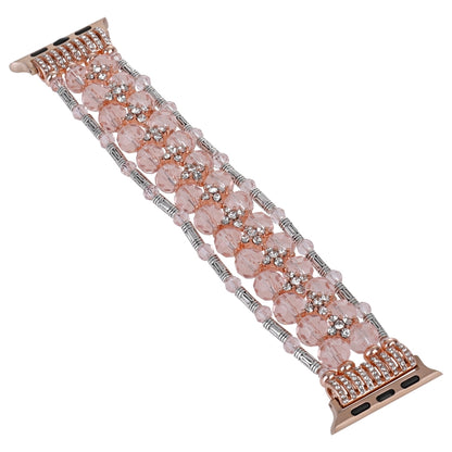 Beaded Diamond Bracelet Watch Band, For Apple Watch SE 2023 44mm, For Apple Watch SE 2023 40mm, For Apple Watch Ultra 2 49mm, For Apple Watch Series 9 45mm, For Apple Watch Series 9 41mm, For Apple Watch Ultra 49mm, For Apple Watch Series 8 41mm       ...